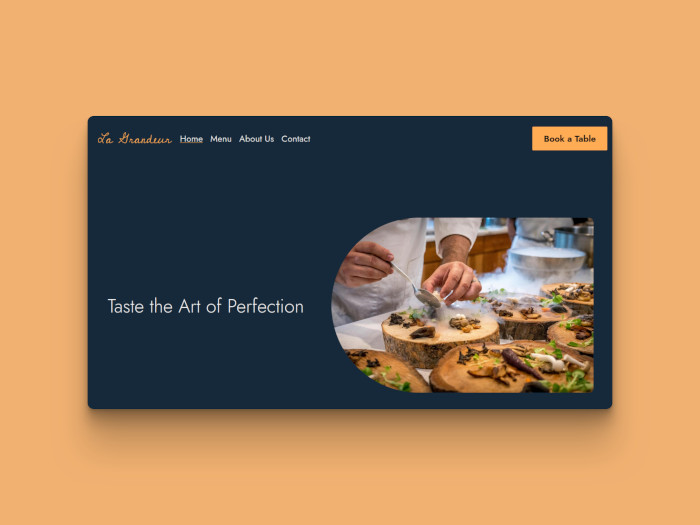 Screenshot of La Grandeur website